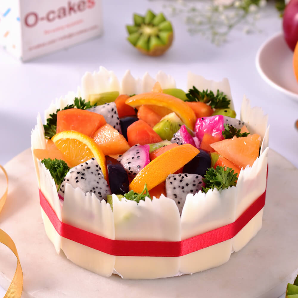 Exotic Fresh Fruit Cake